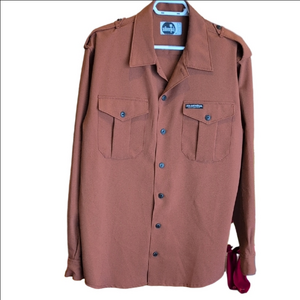 Vintage Levi's Silver Tab Men's Rust Button-Up Shirt Shacket Size L 90's